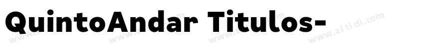 QuintoAndar Titulos字体转换